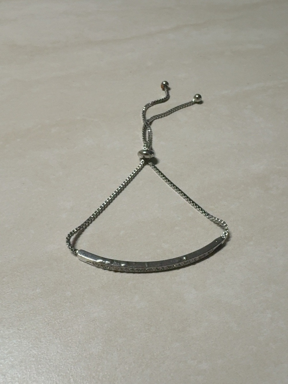 Silver Bar Slider Bracelet - Women Accessories